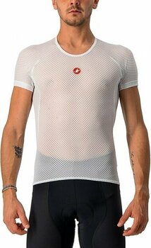 Tricou ciclism Castelli Pro Issue Short Sleeve Lenjerie funcțională White S - 3