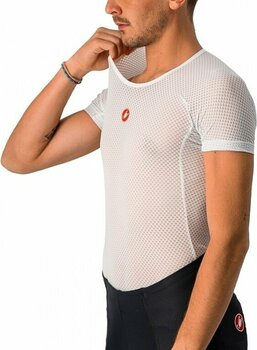 Mez kerékpározáshoz Castelli Pro Issue Short Sleeve Funkcionális ruházat White S - 7