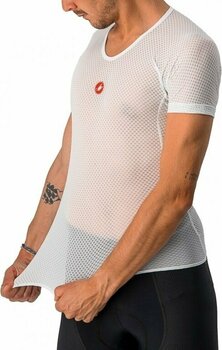 Maglietta ciclismo Castelli Pro Issue Short Sleeve Intimo funzionale White S - 8