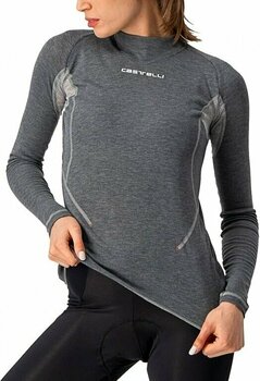 Odzież kolarska / koszulka Castelli Flanders 2 W Warm Long Sleeve Gray L - 5