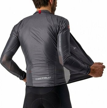 Cycling Jacket, Vest Castelli Aria Dark Gray S Jacket - 6