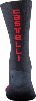 Cycling Socks Castelli Bandito Wool 18 Savile Blue/Red S/M Cycling Socks - 2