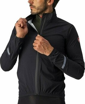 Cycling Jacket, Vest Castelli Emergency 2 Rain Light Black XL Jacket - 5