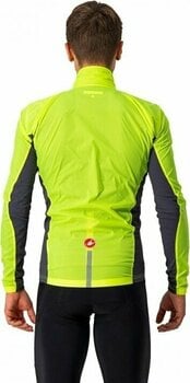 Cycling Jacket, Vest Castelli Squadra Stretch Yellow Fluo/Dark Gray S Jacket - 4