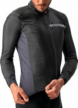 Cycling Jacket, Vest Castelli Squadra Stretch Light Black/Dark Gray S Jacket - 4
