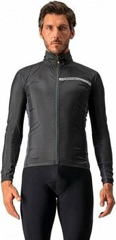 Kerékpár kabát, mellény Castelli Squadra Stretch Light Black/Dark Gray XL Kabát - 6