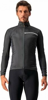 Cycling Jacket, Vest Castelli Squadra Stretch Light Black/Dark Gray 2XL Jacket - 6