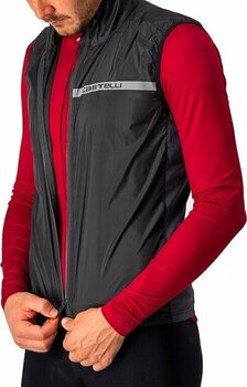 Cycling Jacket, Vest Castelli Squadra Stretch Light Black/Dark Gray S Vest - 3