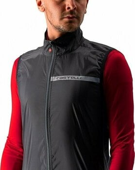 Biciklistička jakna, prsluk Castelli Squadra Stretch Light Black/Dark Gray XL Prsluk - 2