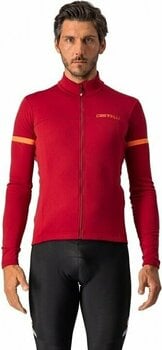 Μπλούζα Ποδηλασίας Castelli Fondo 2 Jersey Full Zip Φανέλα Pro Red/Orange Reflex L - 3