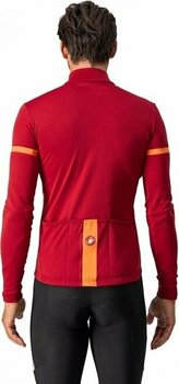 Fietsshirt Castelli Fondo 2 Jersey Full Zip Jersey Pro Red/Orange Reflex L - 4