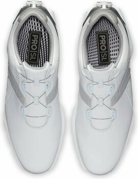 Chaussures de golf pour hommes Footjoy Pro SL BOA White/Grey 40 - 6