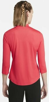 Polo košeľa Nike Dri-Fit UV Ace Mock Fusion Red M - 2