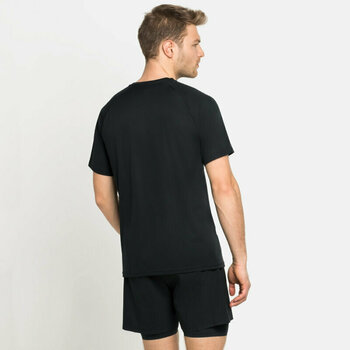 Majica za trčanje s kratkim rukavom Odlo Essential Black S Majica za trčanje s kratkim rukavom - 4