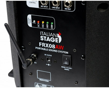 Akkumulátoros PA rendszer Italian Stage FRX08AW Akkumulátoros PA rendszer - 4