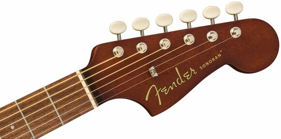 Akoestische gitaar Fender Sonoran Mini Competition Stripe Candy Apple Red - 5