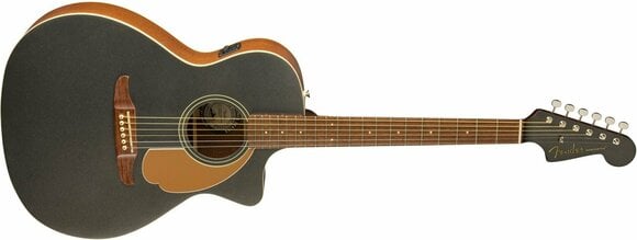 electro-acoustic guitar Fender FSR Newport Player WN Charcoal Frost Metallic electro-acoustic guitar - 3