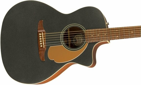 electro-acoustic guitar Fender FSR Newport Player WN Charcoal Frost Metallic electro-acoustic guitar - 4
