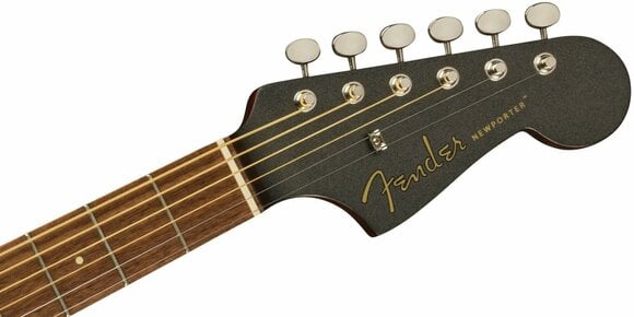 electro-acoustic guitar Fender FSR Newport Player WN Charcoal Frost Metallic electro-acoustic guitar - 6