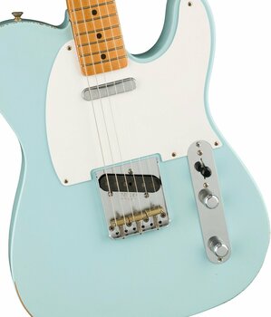 Electric guitar Fender Vintera Road Worn 50s Telecaster MN Sonic Blue - 4