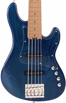 5-strunná baskytara Cort GB75JJ Aqua Blue - 2