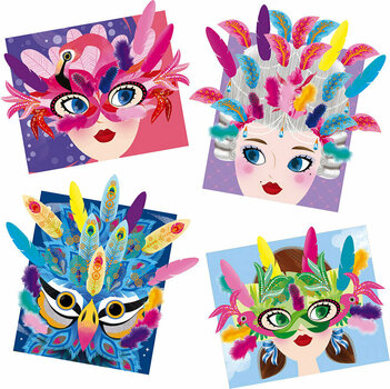 Art and Creative Set Janod Masquerade Ball With Feathers Maxi - 2