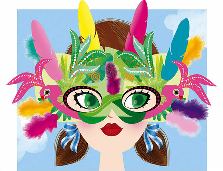 Art and Creative Set Janod Masquerade Ball With Feathers Maxi - 3