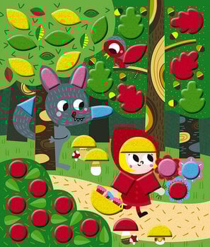 Kunst og kreativt sæt Janod Felt Stickers Fairy Tales Maxi - 3