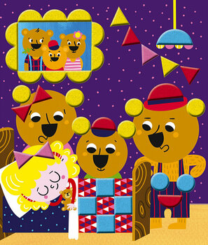 Kunst og kreativt sæt Janod Felt Stickers Fairy Tales Maxi - 4