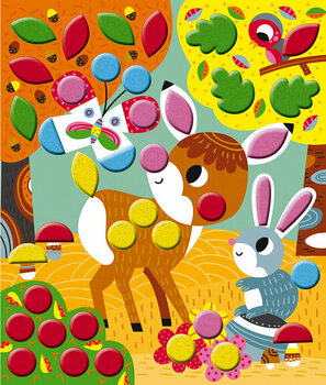 Kunst og kreativt sæt Janod Felt Stickers Fairy Tales Maxi - 5