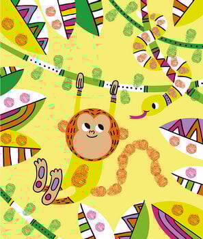 Culoarea degetelor Janod J07812 Set de vopsea pentru degete Panda și prietenii ei - 3