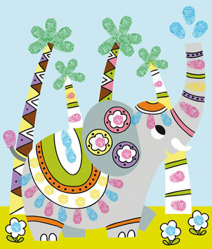 Culoarea degetelor Janod J07812 Set de vopsea pentru degete Panda și prietenii ei - 6