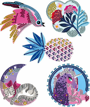 Kunst og kreativt sæt Janod Glittering Pictures With Crystals Maxi - 2