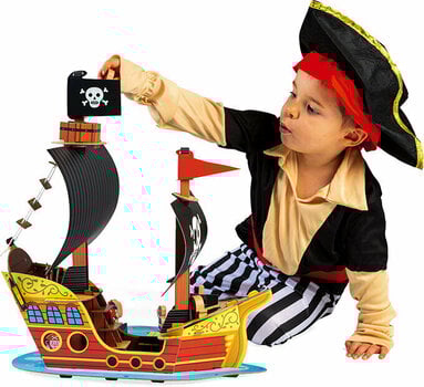 Art și set creativ Janod Trusa din carton Povestea navei piratilor - 3