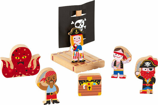 Art și set creativ Janod Trusa din carton Povestea navei piratilor - 4
