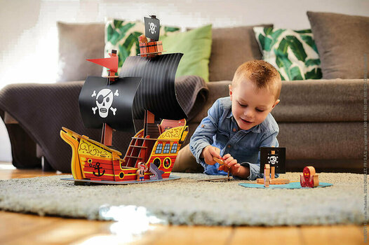 Art și set creativ Janod Trusa din carton Povestea navei piratilor - 7