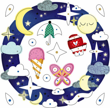 Art and Creative Set Janod Dream Catcher 4 Seasons  Set Deco - 4