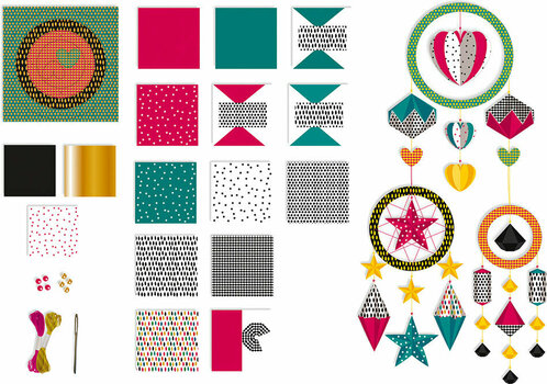 Art and Creative Set Janod Dream Catcher Origami 3 Pcs Set Deco - 2