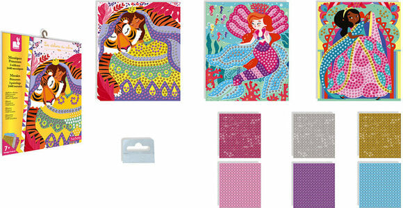 Art and Creative Set Janod Mosaic Princess Set Mini - 2