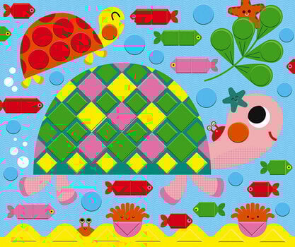 Kunst og kreativt sæt Janod Mosaic Animals Set Mini - 6