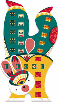 Kunst og kreativt sæt Janod Weaving With Strips Of Paper Animals Set Midi - 5