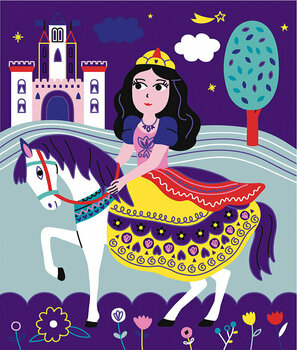Scratch Art - raaputusaskartelu Janod Scratch Art - raaputusaskartelu Princesses - 11
