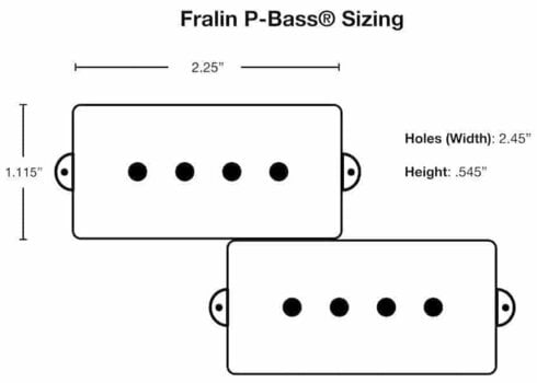 Tonabnehmer für E-Bass Lindy Fralin P-Bass Schwarz - 2