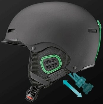 Lyžařská helma UVEX Instinct Visor Black Mat 56-58 cm Lyžařská helma - 10