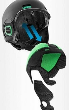 Ski Helmet UVEX Instinct Visor Crocodile Mat 59-61 cm Ski Helmet - 9
