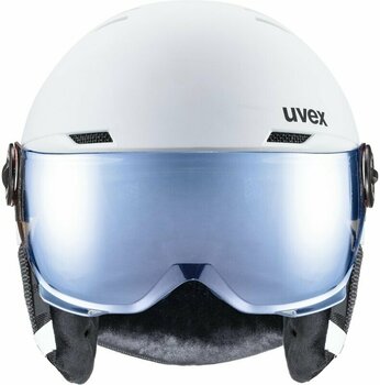 Ski Helmet UVEX Rocket Junior Visor White/Black Mat 51-55 cm Ski Helmet - 2