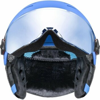 Ski Helmet UVEX Rocket Junior Visor Blue Matt 51-55 cm Ski Helmet - 3