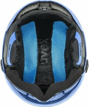 Ski Helmet UVEX Rocket Junior Visor Blue Matt 51-55 cm Ski Helmet - 4