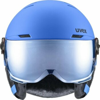 Casco de esquí UVEX Rocket Junior Visor Blue Matt 54-58 cm Casco de esquí - 2