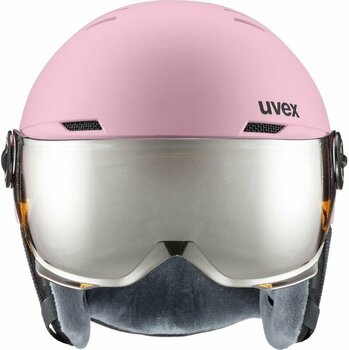 Casco de esquí UVEX Rocket Junior Visor Pink Confetti 51-55 cm Casco de esquí - 2